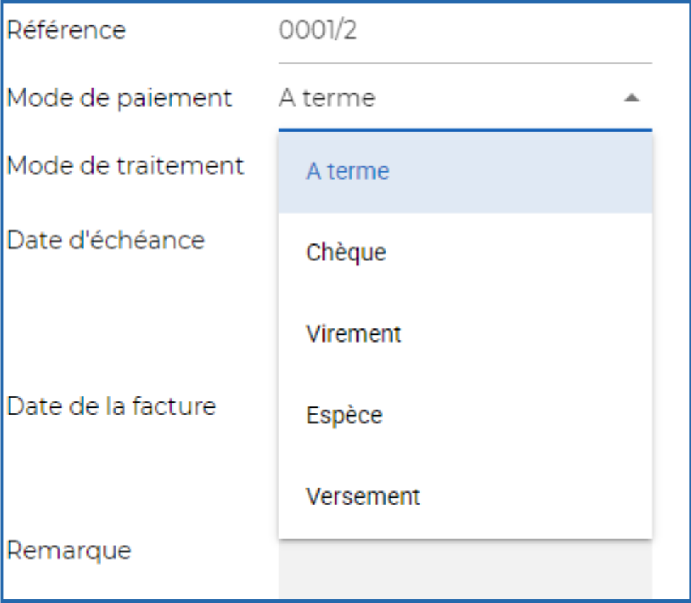 modes de paiment de facture sur Fatoura app 