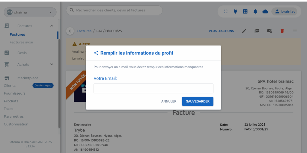 paiements clients
